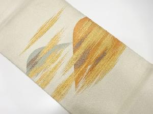 アンティーク　綴れ霞に遠山模様織出し袋帯（材料）